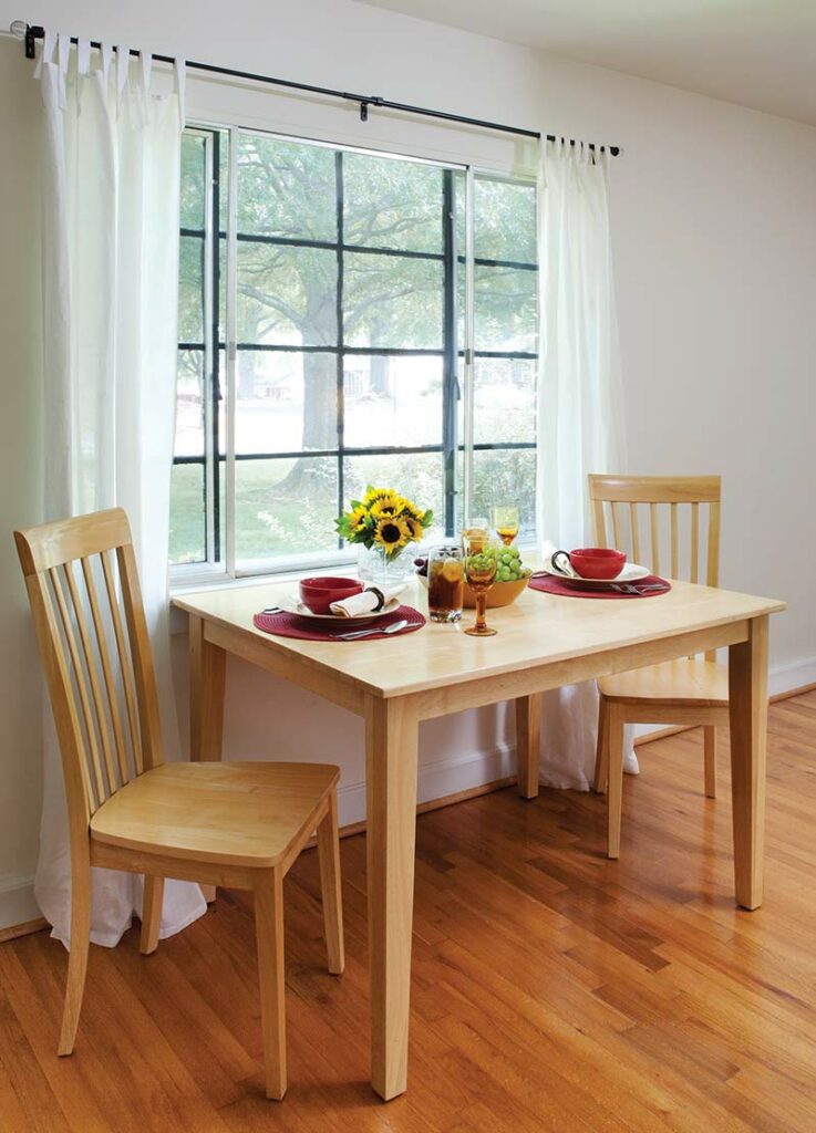 Dining area at Sedgefield cottages